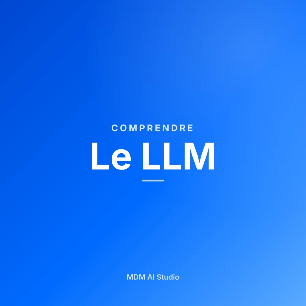 Animation « Le LLM » : Vous posez une question ; Le LLM prédit, mot à mot ; Il rédige, résume, traduit ; Vous gardez l’esprit critique.